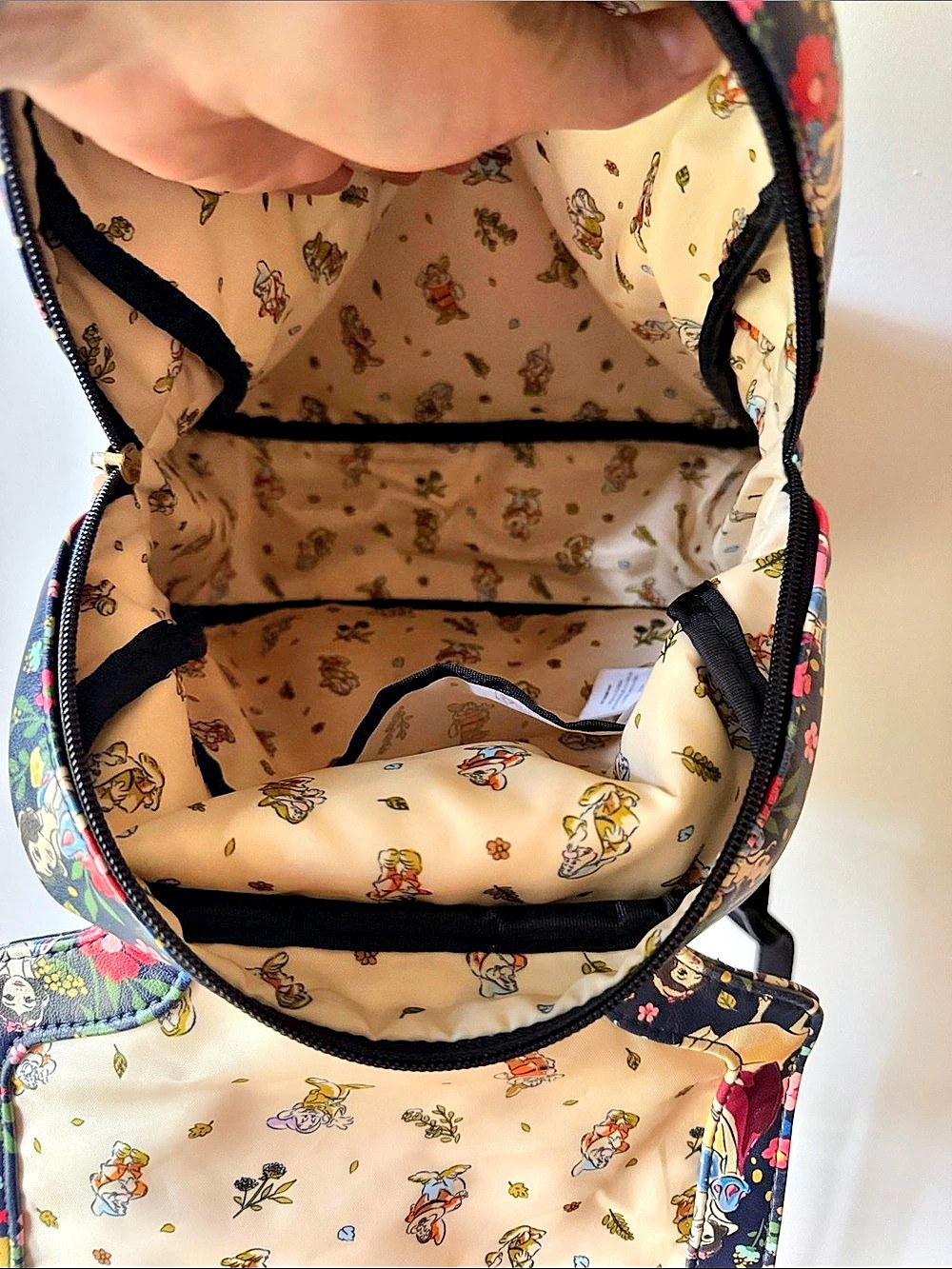 Disney Baby Floral Backpack in Black - Picture 5 of 7
